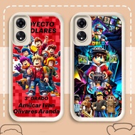Case for Black Silicone OPPO RENO 2F 2Z A5X 13F 2025 A5 A5i PRO 5G FA-42 Roblox RBLX