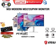 [ผ่อน 0% 10 ด.]MSI MODERN MD272UPHW MONITOR (IPS 4K 60Hz)/ประกัน 3 Years