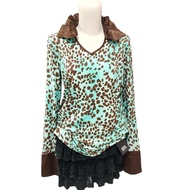 Vintage leopard top y2k gothic