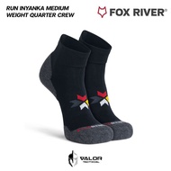 FOX RIVER MILLS - Run Inyanka Medium Weight Quarter Crew Socks ถุงเท้าวิ่ง กันลื่น ข้อกลาง แห้งสบายไ
