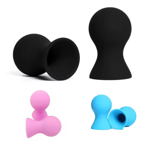 1 Pair Enlarger Nipple Clit Sucker Clitoris Clip Adult Toys Nipple Toys Manual Suction Mini Foreplay