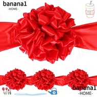 BANANA1 1Pcs Big Flower Ball, Celebrate Decoration Car Delivery Red Cloth Hydrangea, Ribbon-cutting Start Business Chinese Wedding Market Ceremony Recognition Red Satin