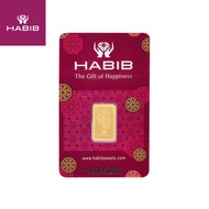 HABIB 2.5g 999.9 Gold Bar - Accredited by London Bullion Market Association (LBMA)