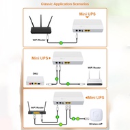 Good quality❤️UPS 8000mah Output 24V48V DC12V9V5V Router UPS Uninterruptible Power Supply