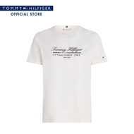 Tommy Hilfiger เสื้อยืด ผู้หญิง รุ่น WW0WW43502 YBH - สีขาว ทรง Regular Fit