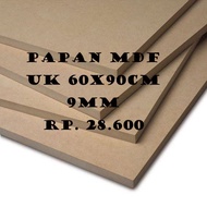 9mm mdf board measuring 60x90cm