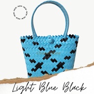 [Trends eMart] FREE TWILLY MINI Finely Handwoven Malaysian Borneo SARAWAK Penan Handmade Tote Bag Gi