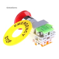 ️GG ️ Red Mushroom Cap 1NO 1NC DPST Emergency Stop Push Button Switch AC 660V 10A PH
