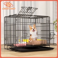 Pet Cage For dog Cage Collapsible Cat Cage with poop tray Heavy Duty Steel Puppy Cage for Cat Rabbit