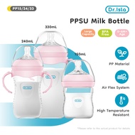Dr.isla Botol Susu Baby Feeding Bottle wide Neck Botol Susu Newborn(11oz/8oz/5oz) PP15