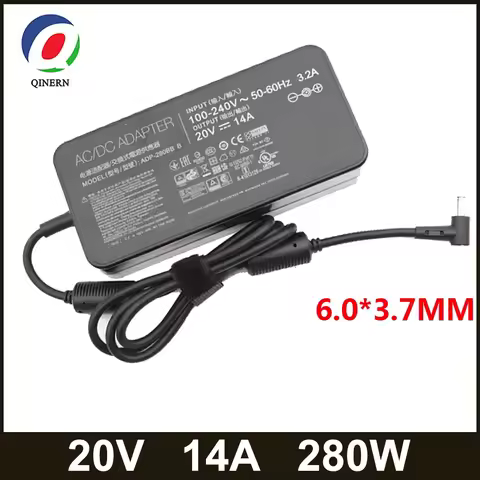 20V 14A 280W 6.0*3.7MM Charger ADP-280BB B Laptop Adapter For ASUS PG35V ROG GX551QS GX551QR GX703HS