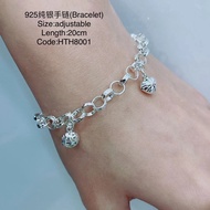 925纯银手链链/HTH8001(925 Silver Bracelet)Rantai tangan perak 925