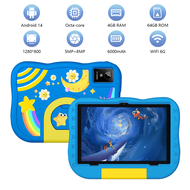 Kids Tablt,10.1 Inch Android 14 Tablet For Kids,4GB RAM+64GB ROM,A523 Octa-Core 2.0GHz,HD Ince 1280*