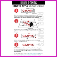 ℗ ✎ PHANTOM Bike Frame Vinyl Sticker Decal for Mountain Bike and Road Bike and Fixie