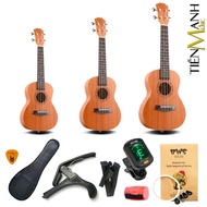 Ukulele Concert, Tenor, Soprano Genuine BWS B01 - Lifetime Maintenance (Imported Strong Music Mahogany Wood)