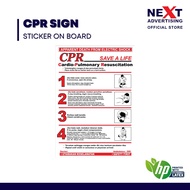 CPR Electric Shock Chart Sign | Sticker on Board