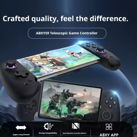 New Abxylute S9 Stretch Game Controller Android IOS Type-C Bluetooth Mobile Phone Gamepad For Delta 