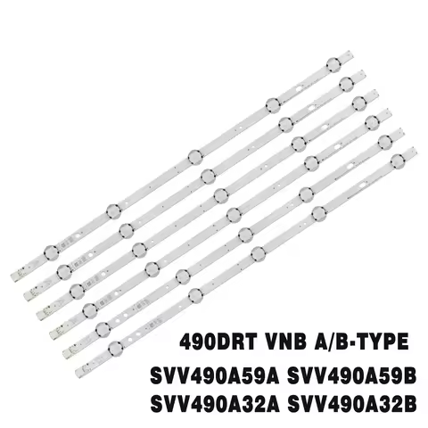 6pcs LED For VES490UNDL 2D N11 SVV490A32A 5LED REV04 SVV490A32B 49HB6W62 49L2863DG 49L3863DB 49L3653