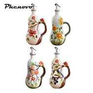 [Phenovo] Ceramic Olive Oil Dispenser Bottle Easy to Refill Farmhouse Storage Vinegar Dispenser Bott