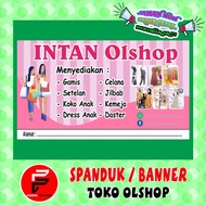 Clothing shop Banners Online shop Banners, Online shop Backdrop/s, Online shop Size 2 x 1 meter