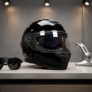 Unisex LVS-703 Full Face Helmet with Dual Visor for All Seasons - Riding Safety Approved Topi Keleda