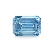 GEMID Certified CVD Diamond 2.030ct Emerald Cut Fancy Vivid Blue Color VS2 Clarity 2EX Loose Lab Grown Certified Diamond Gemstones for Making Jewelry