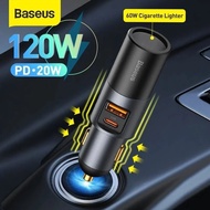 BASEUS CAR CHARGER 120W PD U+C PORT 2IN1 CIGARETTE LIGHTER