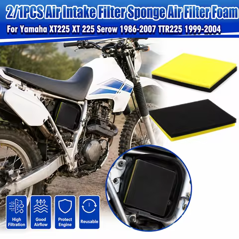 Air Intake Filter Sponge Air Filter Foam For Yamaha XT225 XT 225 Serow 1986-2007 TTR225 1999-2004 Mo