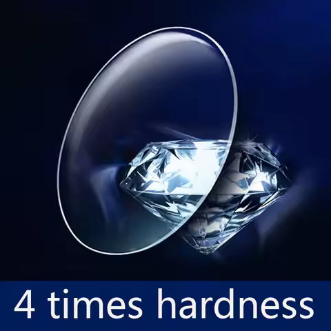 Super-Tough 1.56 1.61 1.67 Optical Prescription Aspheric Lenses 4 Times Hardness MR-8 Myopia Hyperop