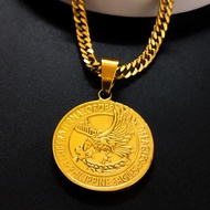 Eagle Necklace For Men Stainless Eagle Pendant Jewellery Men Eagle Kwintas Gold Plated Gift For Men