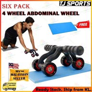 ABS 4 Wheel Roller AB Roller Core and Abdominal Trainers 6 Packs Abdominal Roller AB Workout Fitness