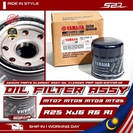 Oil Filter ORIGINAL YAMAHA R25 XJ6 R6 R1 MT07 MT09 MT03 MT25 PNP Genuis Parts Element Assy Oil Clean