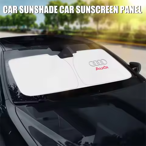 Audi Logo Car Windshield Sun Shade Cover Auto Interior Sunshade Accessories for A3 S3 8V A4 B6 B7 A6