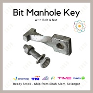 Key T pin Standard TM Manhole Key Bit