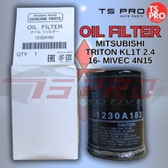 Mitsubishi Triton KL1T 2.4 16- MIVEC 4N15 Genuine Engine Oil Filter Penapis Minyak Hitam 1230A182