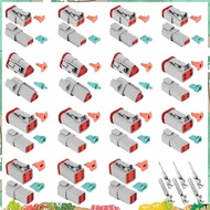 140Pcs Deutsch DT Series Waterproof Wire Connector Kit DT06-2/3/4/6S DT04-2/3/4/6P Automotive Sealed