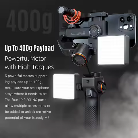 hohem iSteady M6 Kit 3-Axis Smartphone Gimbal Stabilizer Anti-shake Phone Vlog Gimbal 360° Rotatable