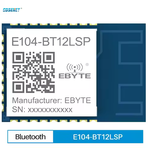 TLSR8258 2.4GHz 10dBm Wireless BT Transmitter Transceiver UART CDSENET E104-BT12LSP Mesh Ad Hoc Blue