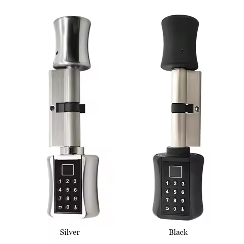 Fingerprint Smart Cylinder Lock password Biometric Electronic door Lock with Code digital Keypad Hom