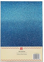 YZH Crafts Glitter Cardstock Paper,No-Shed Shimmer Glitter Paper,12 Sheets, 8 Inch X 12 Inch, A4 Siz