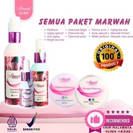 ORIGINAL Marwah skincare semua Paket free gift Marwah klinik krim malam klinik platinum diamond brig