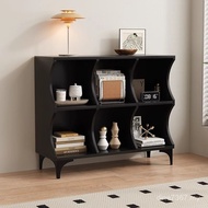 Dining Side Cabinet Indoor Foyer Cabinet Bookcase Lattice Cabinet Living Room Cabinet Locking Storag