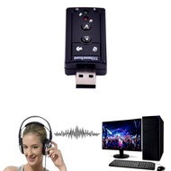 USB Sound Card USB 7.1 Portable Sound Card for Computer USB Headset Connection Sound Card Notebook M