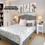 F&F : Chennai Luxury Swiss-Foundation Divan Queen Bed Frame Katil Single /Wardrobe/Wing chair