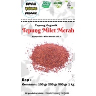 MERAH Red Millet Flour 500 gram pack/ Red Millet Seed Flour 500 gram pack/ Red Millet Flour 500 gram