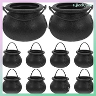 Cauldron Halloween Candy Bucket Mini Cauldrons Treat Jar Basket for Party Witch Bowl Holder sijicckj