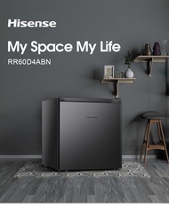 Hisense Single Door Fridge 60L RR60D4ABN / Refrigerator / Peti Sejuk 1 Pintu / Mini Fridge (Black) (