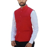 Pakistani Men's Vest - Men's Muslim Vest Made of Full Lining Suit - Men's Prayer Vest
