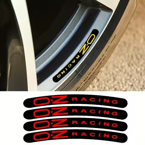 1SET Multi-Color OZ Racing Wheel Rim Stickers Waterproof Vinyl Decals for Car Motorcycle Decoration