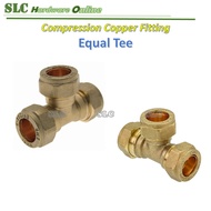 15mm 22mm Copper (Brass) Compression Fittings for Copper / Stainless Steel Tube Pipe
